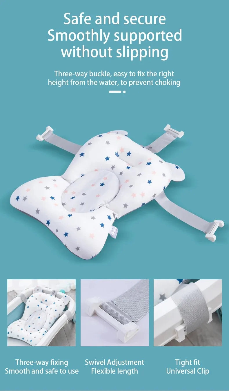Baby Bath Cushion | Foldable and Safe Floating Seat | Newborns