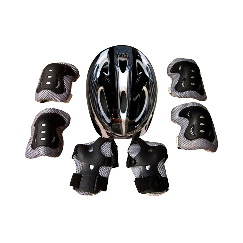 Kids' Skating Protective Gear Set | Helmet + Knee Pads + Elbow Pads | Ages 3-12
