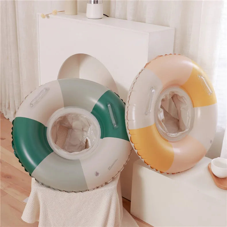 Flotador Inflable para Bebé con Sombrilla | Anillo de Piscina Seguro | 3-36 Meses