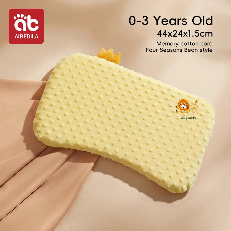 Memory Foam Baby Pillow | Soft Cotton 0-6 Years