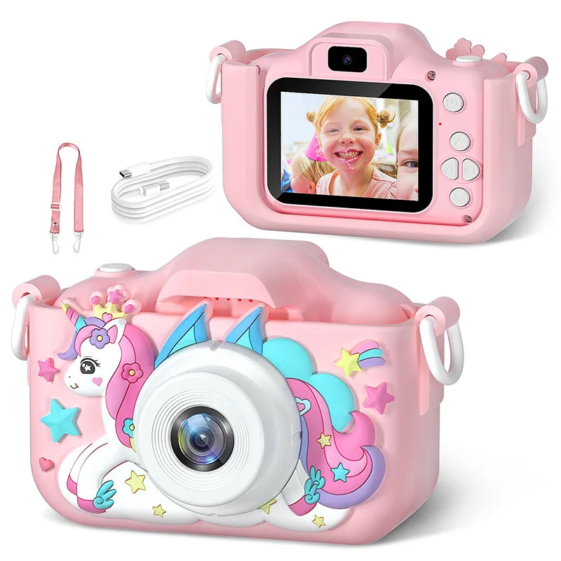 Kids Digital Camera | 1080P HD | 2" Screen | Silicone Case | Ideal Gift