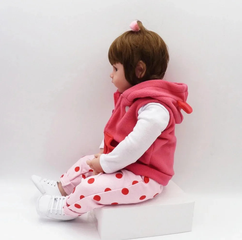 Muñeca Reborn 47cm de Silicona Suave | Bebé Realista para Niñas