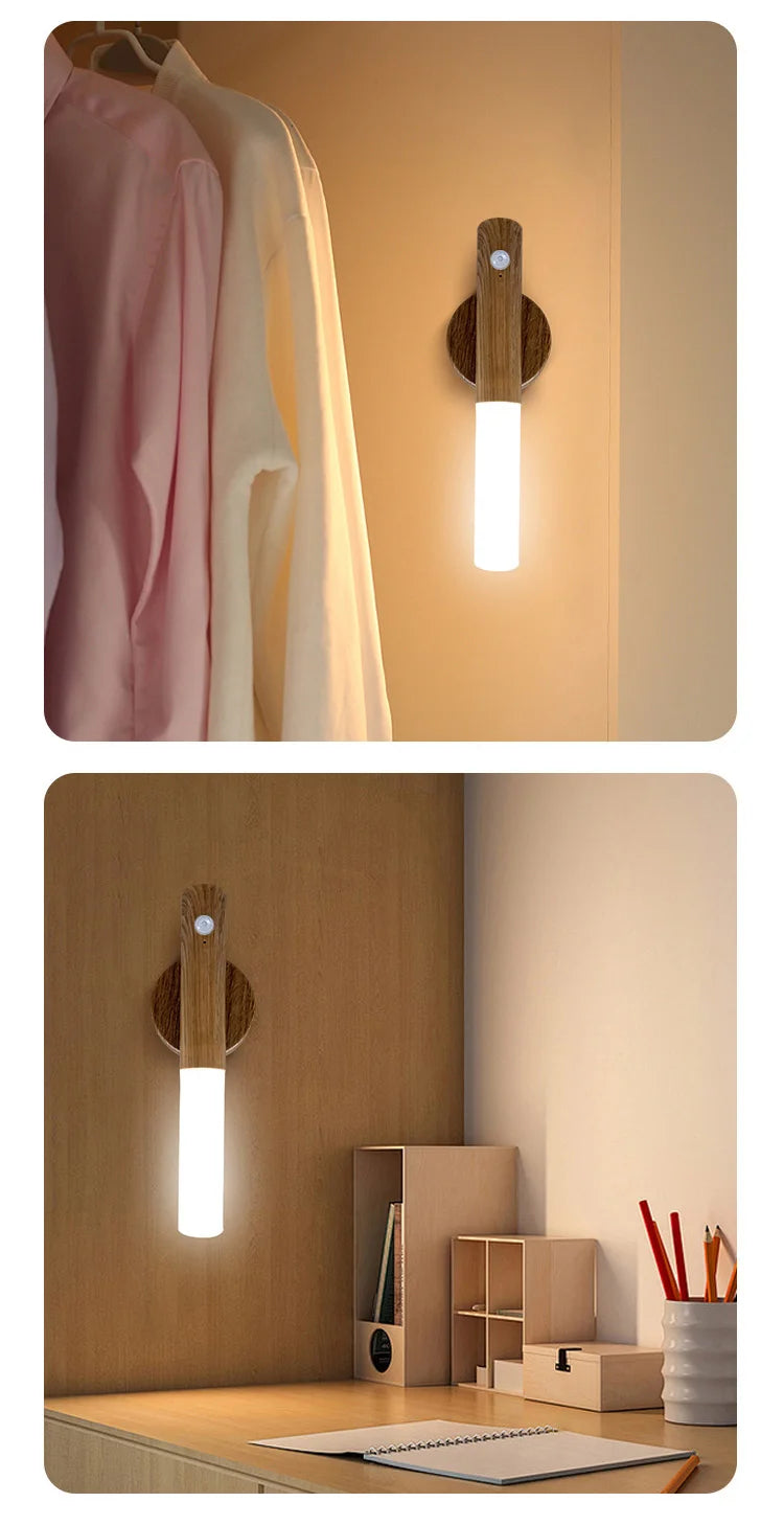 LED Guide Light with Motion Sensor | USB Rechargeable for Hallways and Cribs