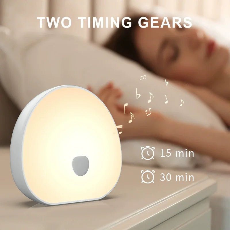 RGB White Noise Machine for Baby | 20 Sounds | Rechargeable Touch LED Night Light