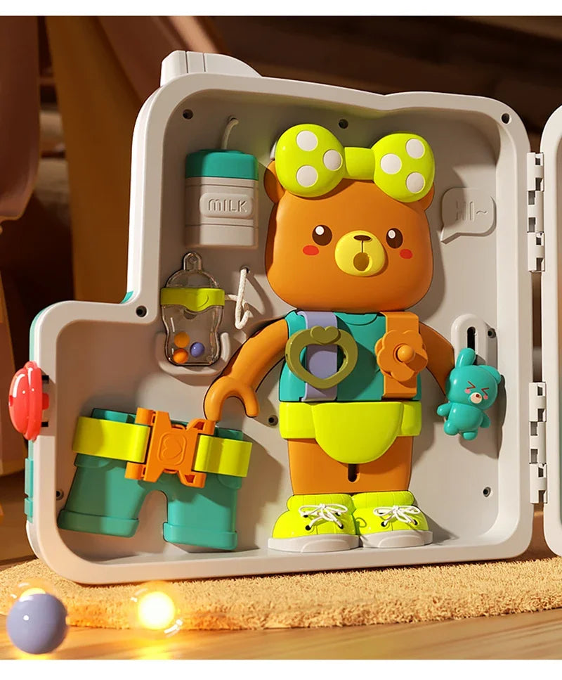 63-in-1 Montessori Sensory Board | Educational Toy for Babies and Toddlers