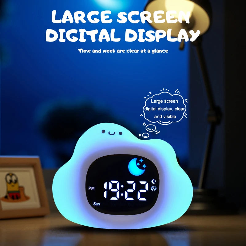 Kids' Sleep Training Clock | LED Light and Musical Alarm