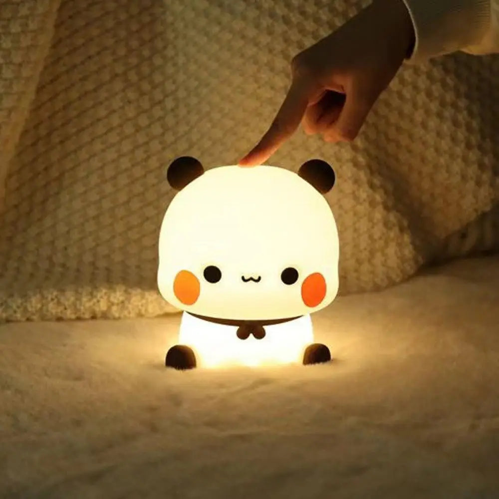 Panda Silicone LED Night Light | Touch 3 Modes for Kids