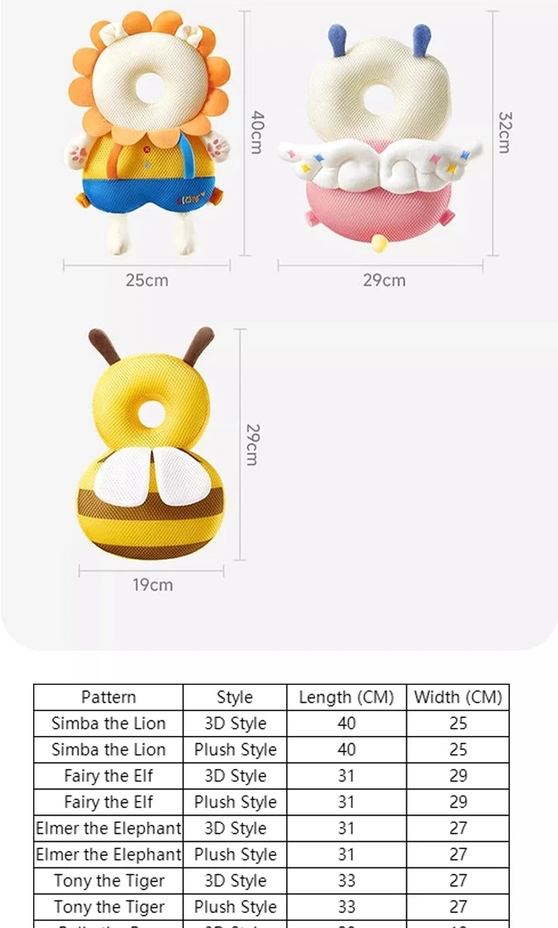 Baby Head Protector Backpack | Protects Head When Learning to Walk | 6-36 Months