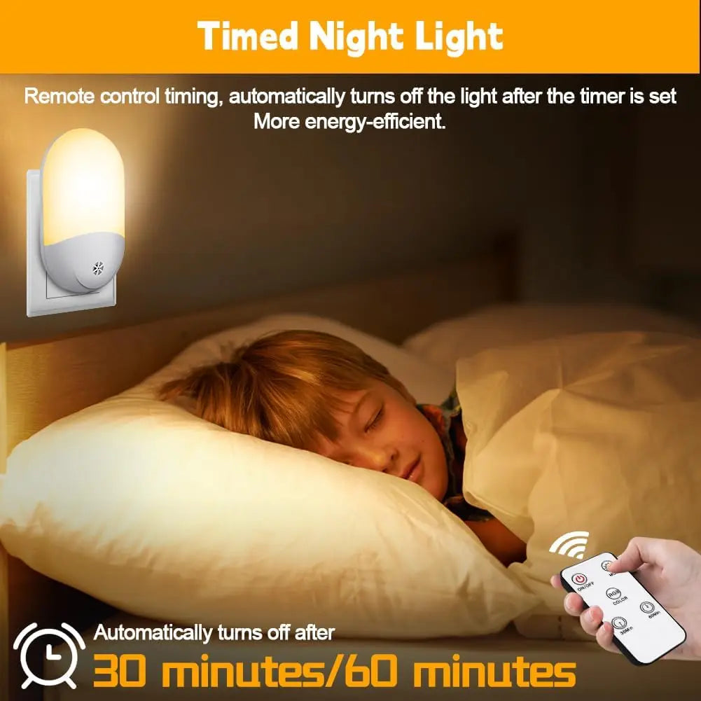 Kawaii LED Baby Night Light | RGB Multicolor with Remote
