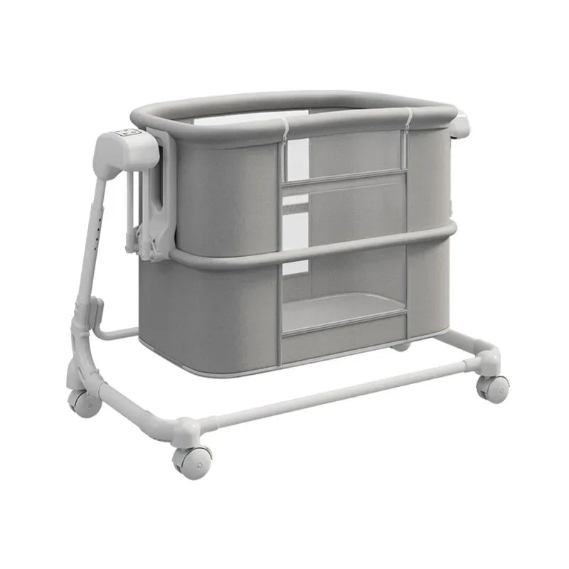 Multifunctional Foldable Baby Crib | Luxury Bassinet with Wheels