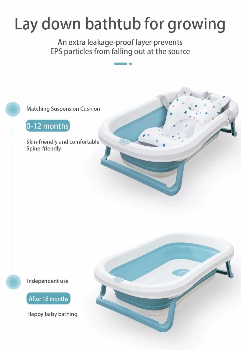 Baby Bath Cushion | Foldable and Safe Floating Seat | Newborns