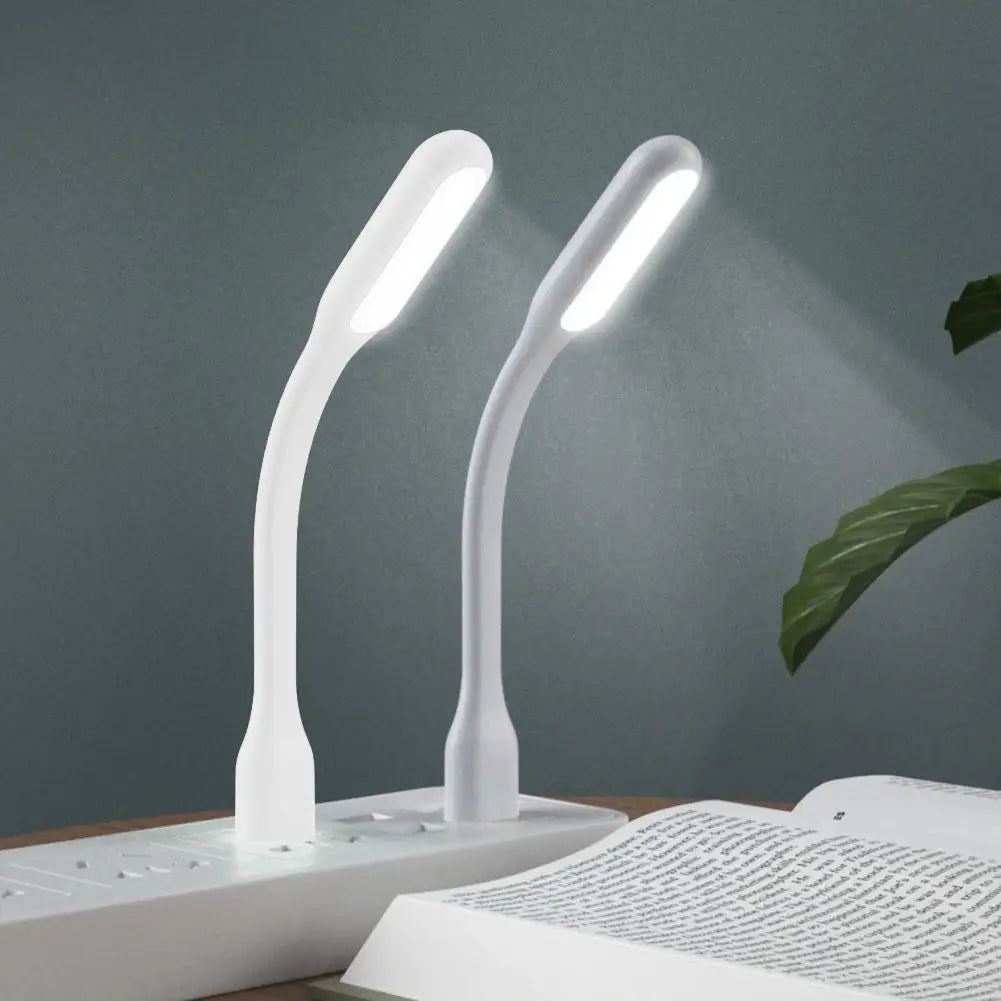 Luces nocturnas LED USB, lámpara de lectura para libros, iluminación Flexible y plegable para Notebook