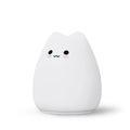 7 Colors LED Night Light Indoor Sensor Lamp Silicone Baby Sleeping Cat Touch Soft Cute Cartoon Lights For Children Kids Room