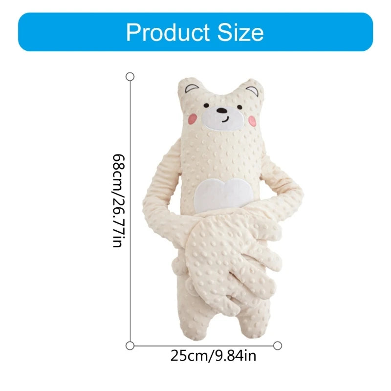 Remote Control Electric Baby Sleep Toy 68cm Cartoon Bear Shaped Plush Soothing Dolls Automatic Tapping Comfort Pillow for Infant