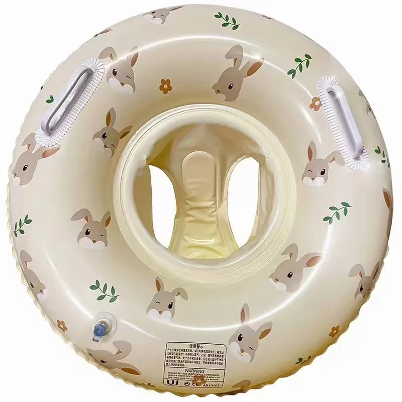 Inflatable Baby Float with Sun Canopy | Safe Pool Ring | 3-36 Months