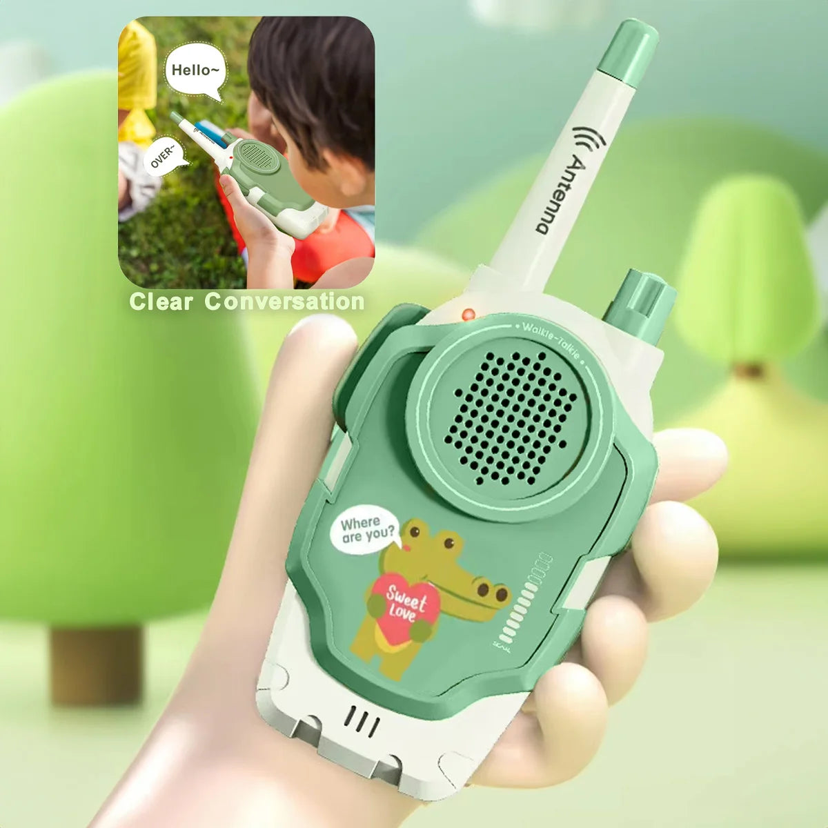 2pcs Kid-Friendly Walkie Talkie Two-Way Radios for Clear Communication - Essential for Camping & Hiking Adventures For Boys Girls