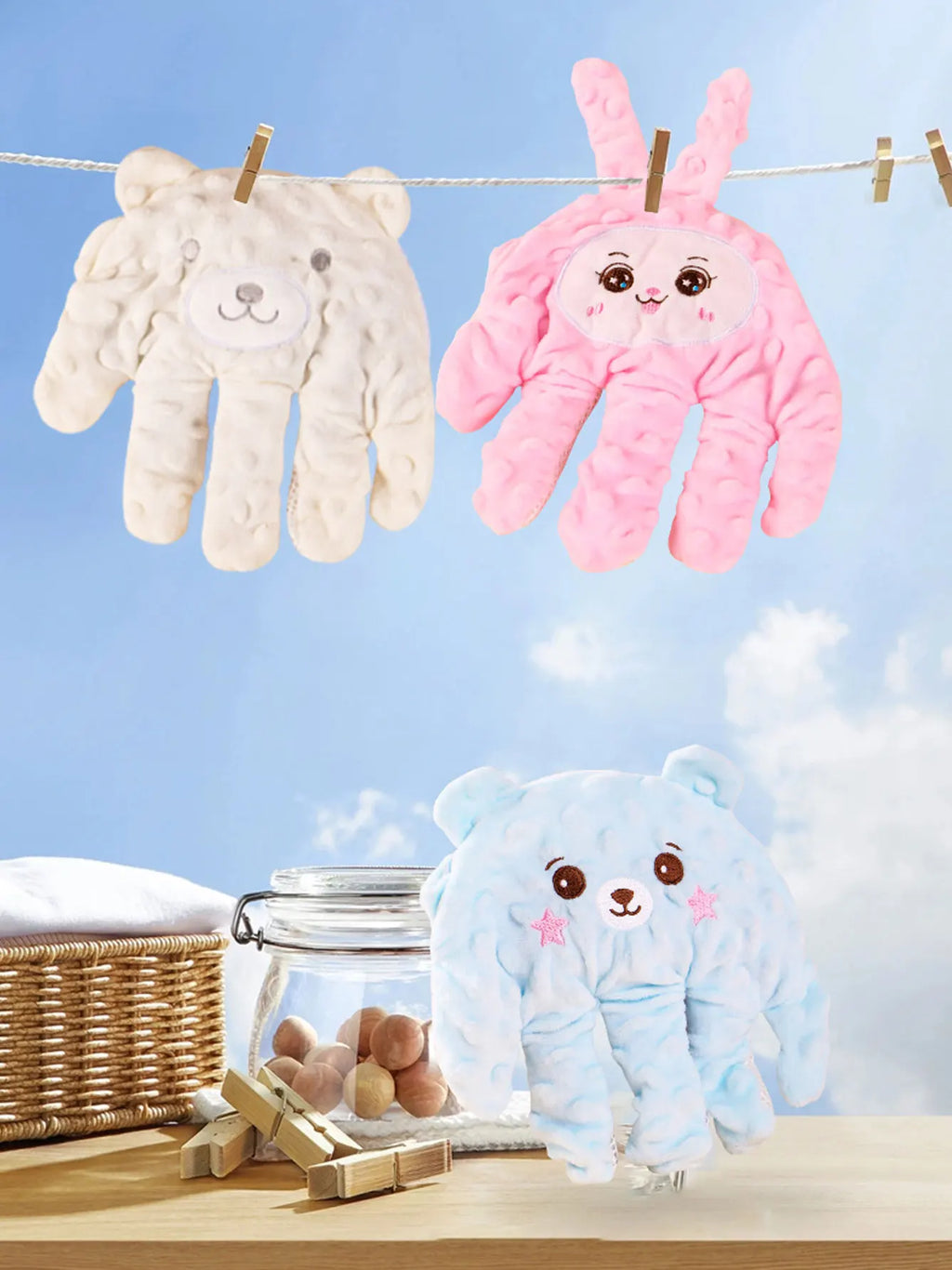 Soothing Pillow with Automatic Caress Palm for Baby