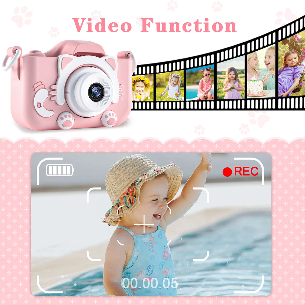 Cámara Digital para Niños | 1080P HD | Pantalla 2" | Funda Silicona | Regalo Ideal