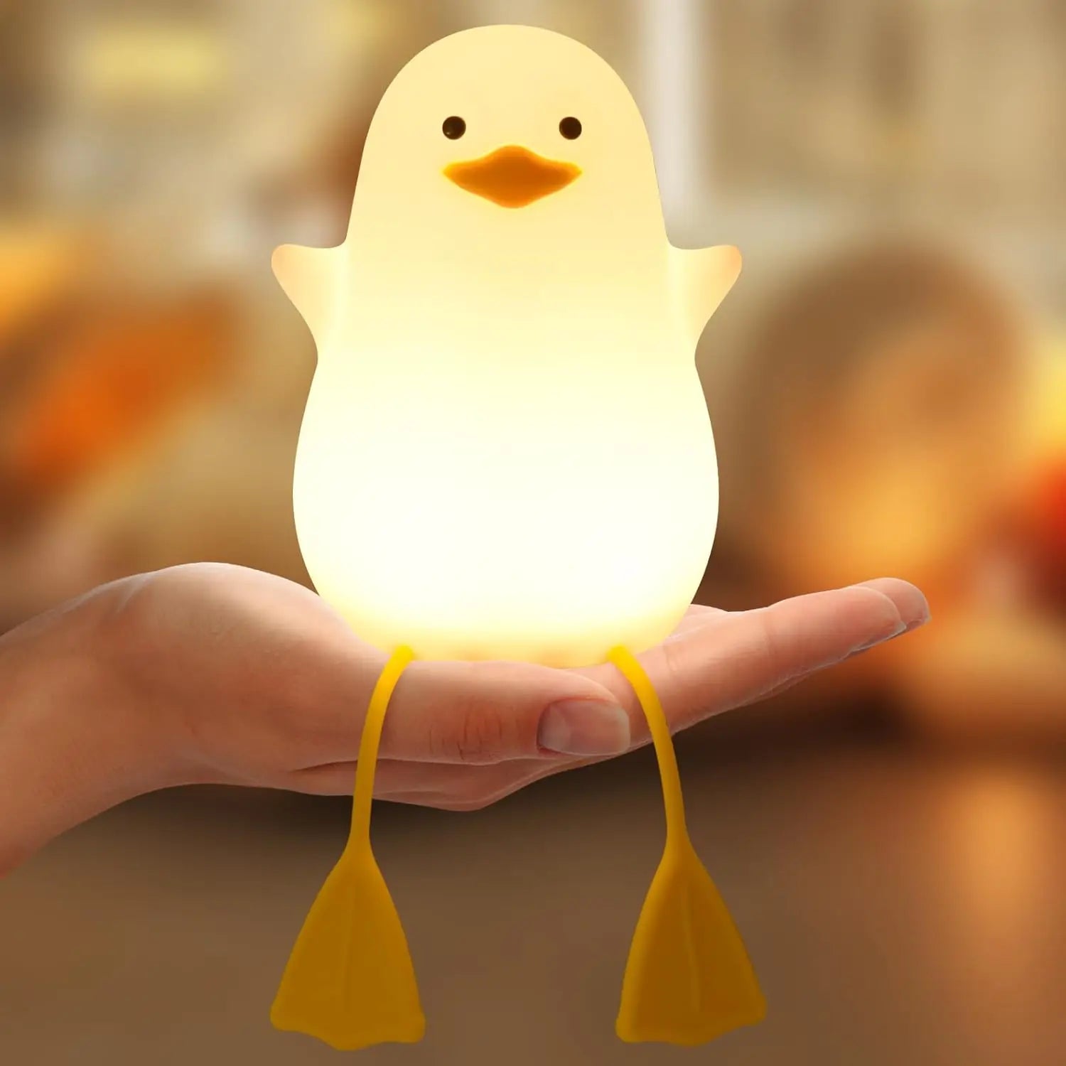 Duck Silicone Lamp | Touch Rechargeable Breastfeeding Light | Baby Night Light