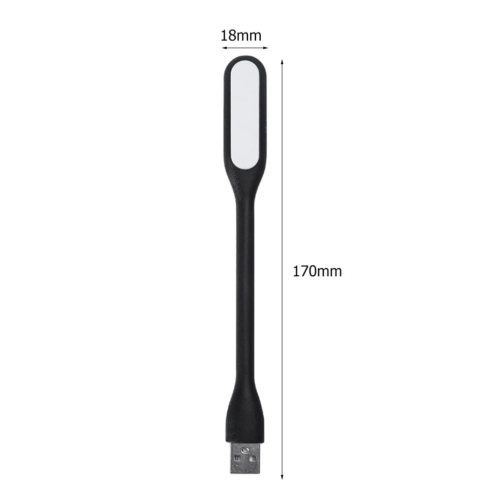Luces nocturnas LED USB, lámpara de lectura para libros, iluminación Flexible y plegable para Notebook