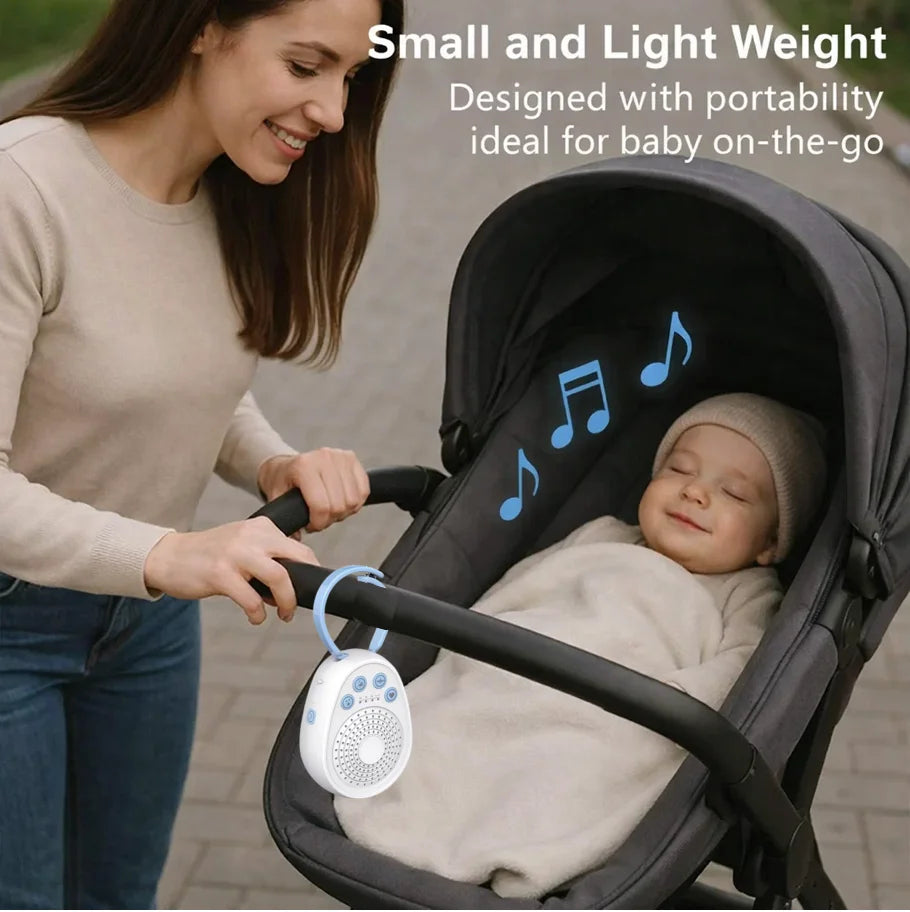 Máquina de Ruido Blanco para Bebés | 20 Sonidos Relajantes | Portátil USB
