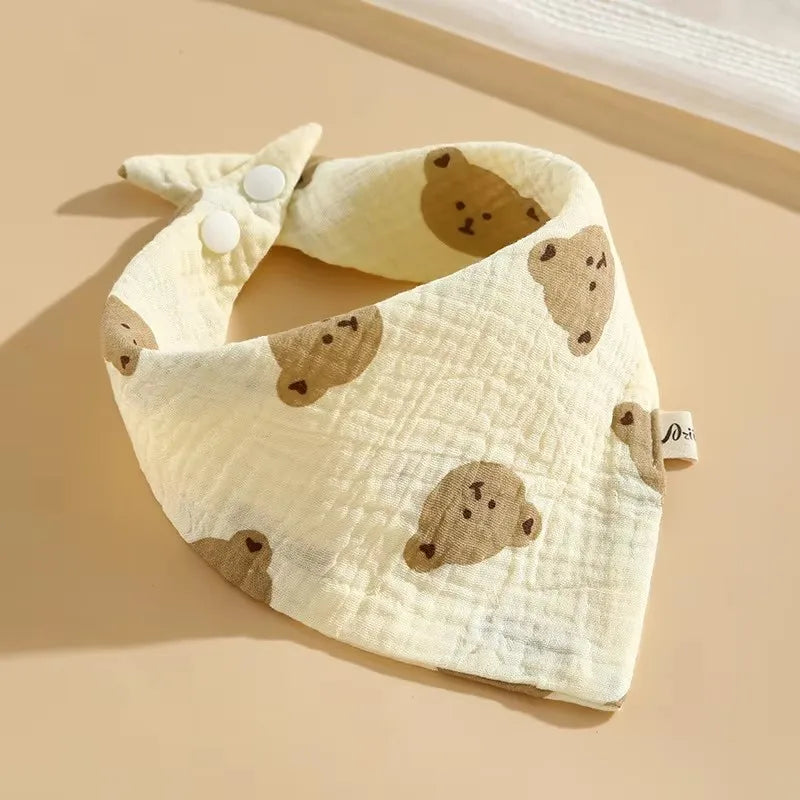 Muslin Baby Bibs | Pack of 6 pcs. Soft Anti-Spit Cotton