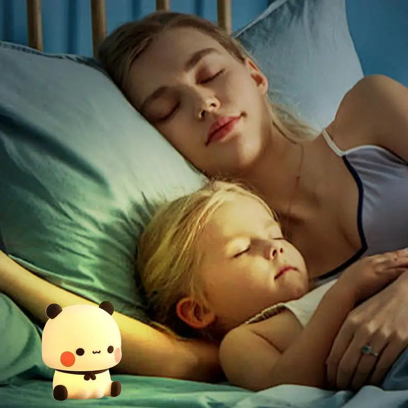 Panda Silicone LED Night Light | Touch 3 Modes for Kids