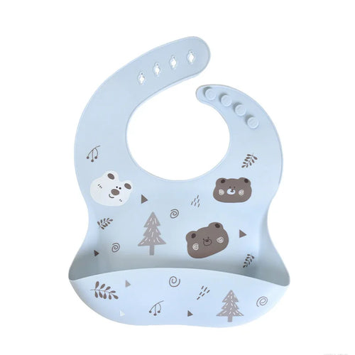 Baberos de Silicona para Bebés | Impermeables, Fáciles de Limpiar | Pack