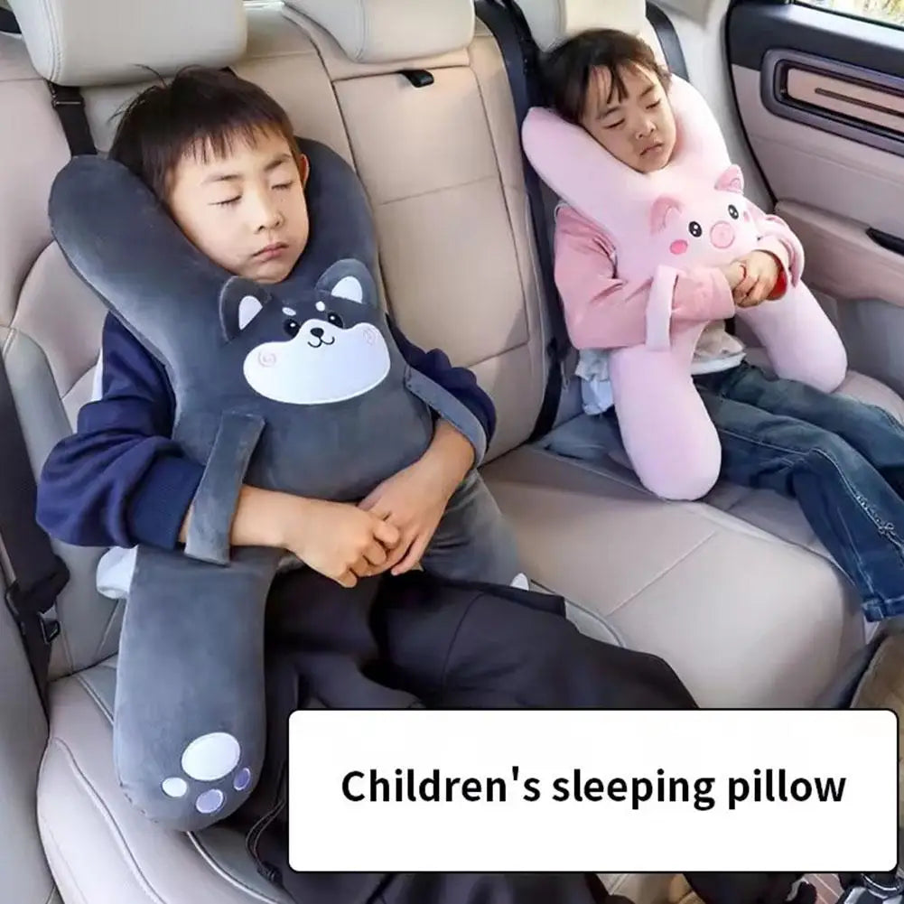 Almohada de Viaje para Niños | Reposacabezas Anti-Atragantamiento y Apoyo Lumbar