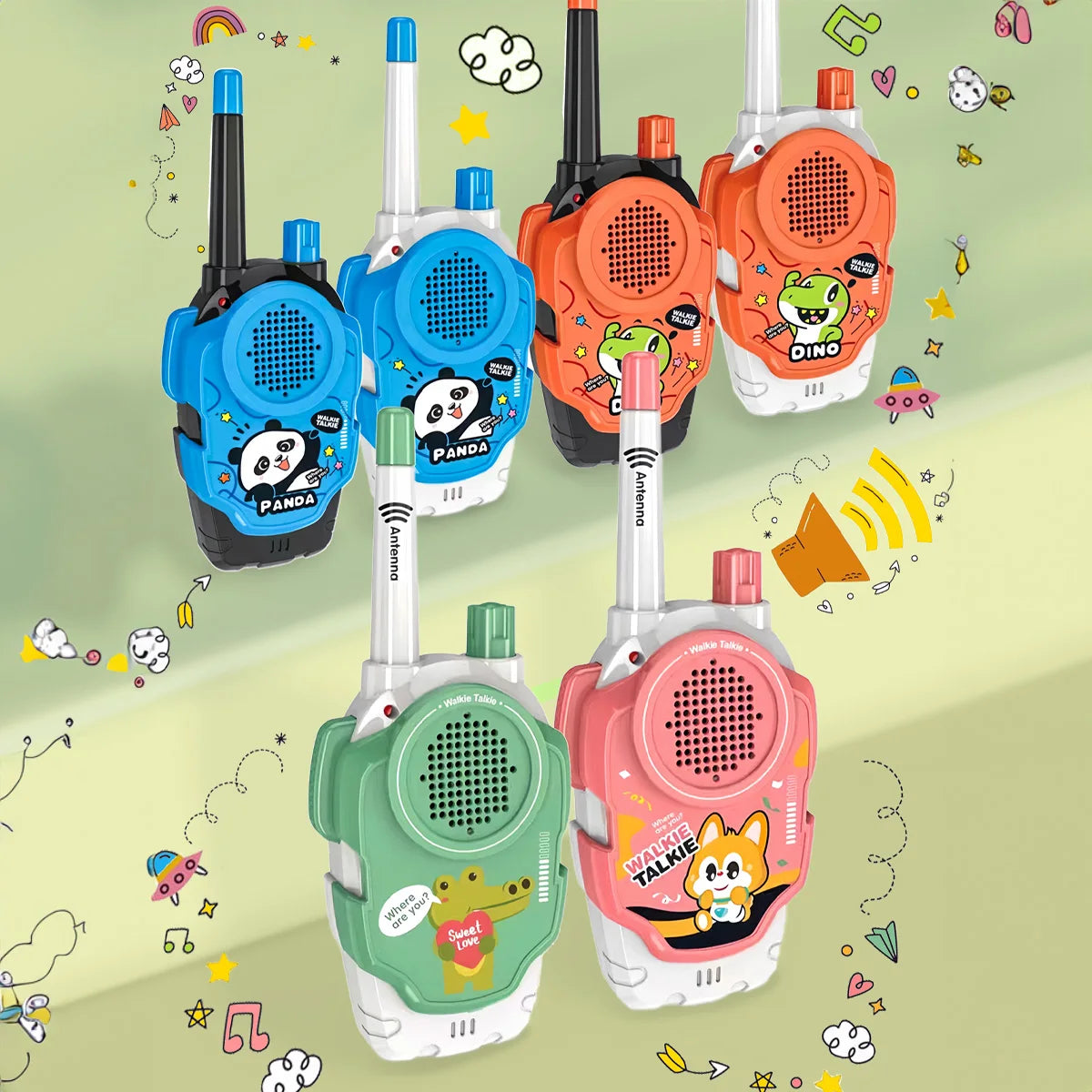 2pcs Kid-Friendly Walkie Talkie Two-Way Radios for Clear Communication - Essential for Camping & Hiking Adventures For Boys Girls