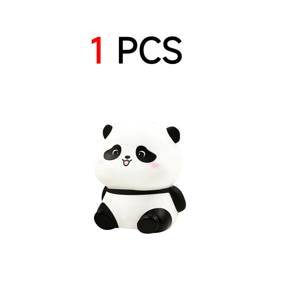 2025 New Panda LED Night Light Living Room Cute Panda Plastic Lamp Bedside Decor Creative Kids Night Light Birthday Gift