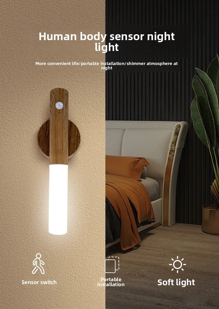 LED Guide Light with Motion Sensor | USB Rechargeable for Hallways and Cribs