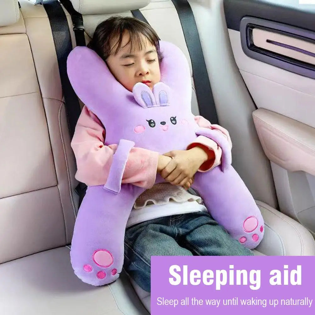 Almohada de Viaje para Niños | Reposacabezas Anti-Atragantamiento y Apoyo Lumbar