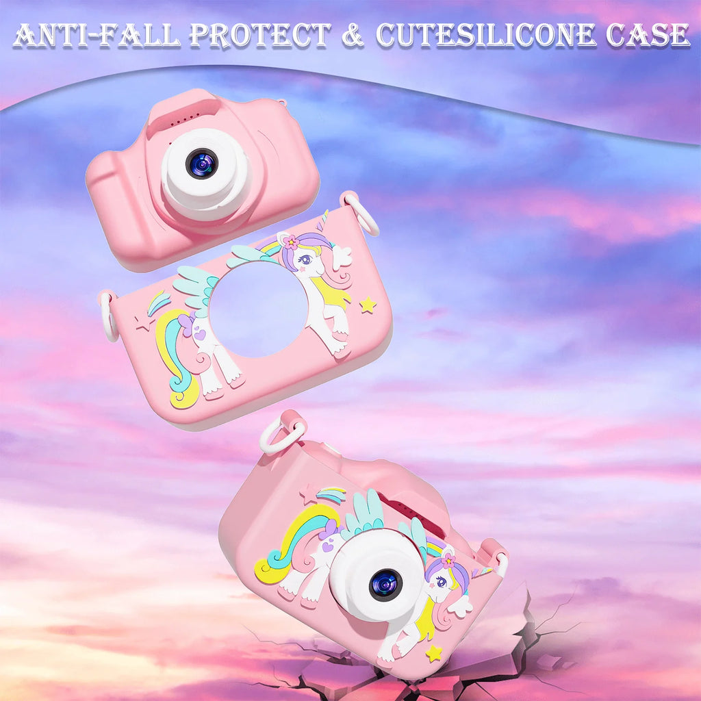 Cámara Digital para Niños | 1080P HD | Pantalla 2" | Funda Silicona | Regalo Ideal