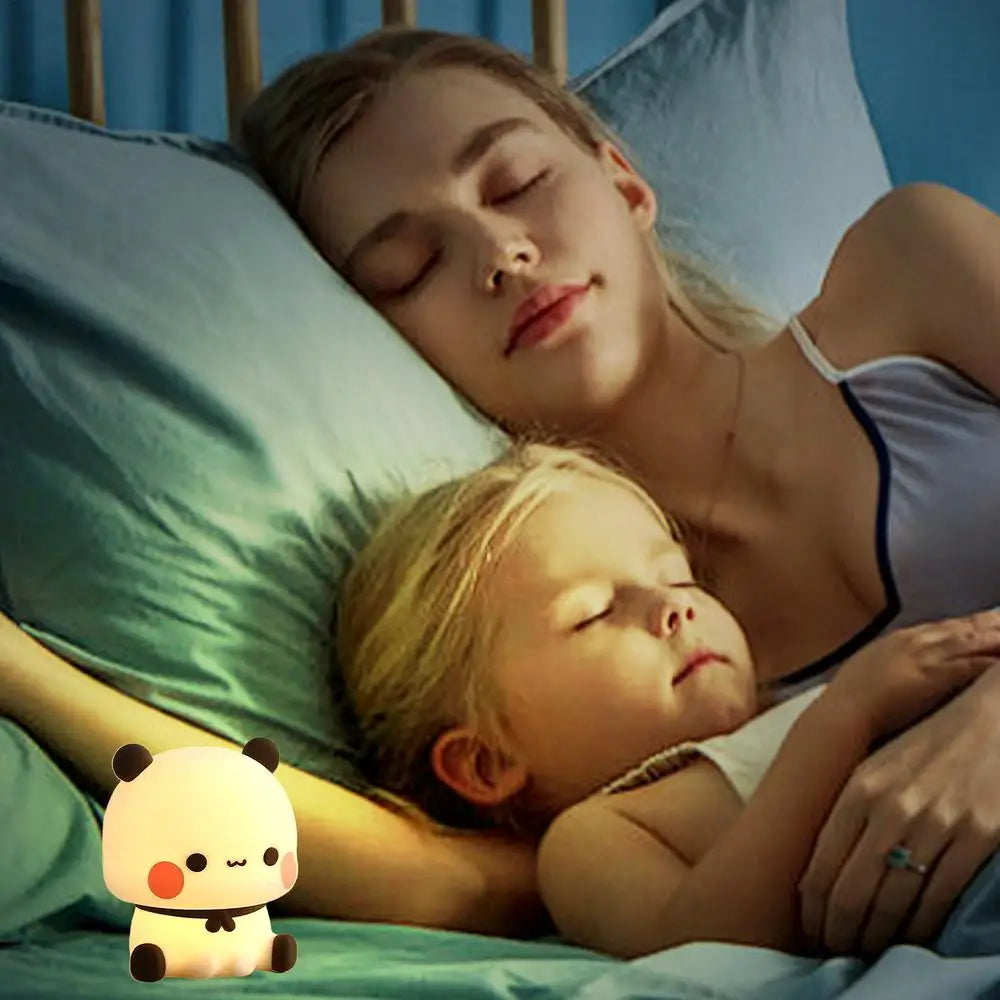 Panda Silicone LED Night Light | Touch 3 Modes for Kids
