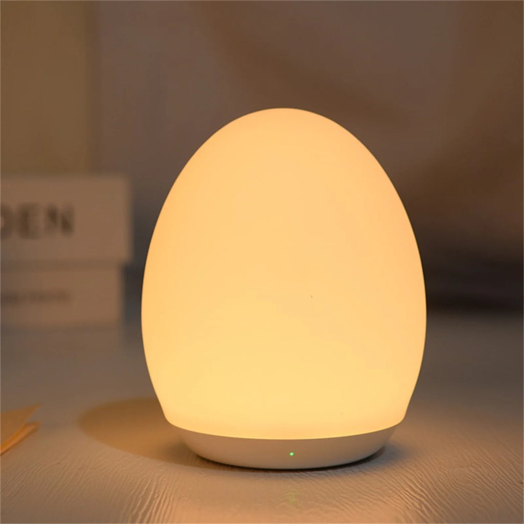 Lámpara de Huevo LED RGB | TIPO Luz de Lactancia & Exterior | Recargable USB | Pat-Control & Protección Ocular | Madrid 2026