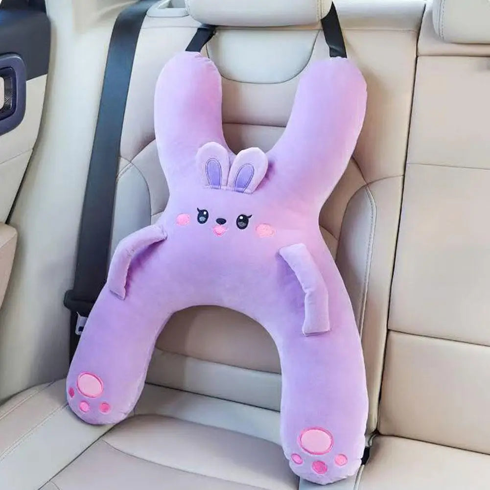 Almohada de Viaje para Niños | Reposacabezas Anti-Atragantamiento y Apoyo Lumbar