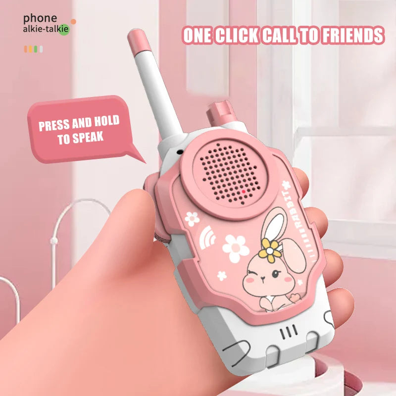 2Pcs Walkie Talkie Children Toy Long Range Wireless Interphone Parent-Child Interaction Intercom Communication Toys For Kids Gift