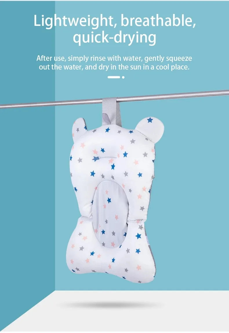 Baby Bath Cushion | Foldable and Safe Floating Seat | Newborns