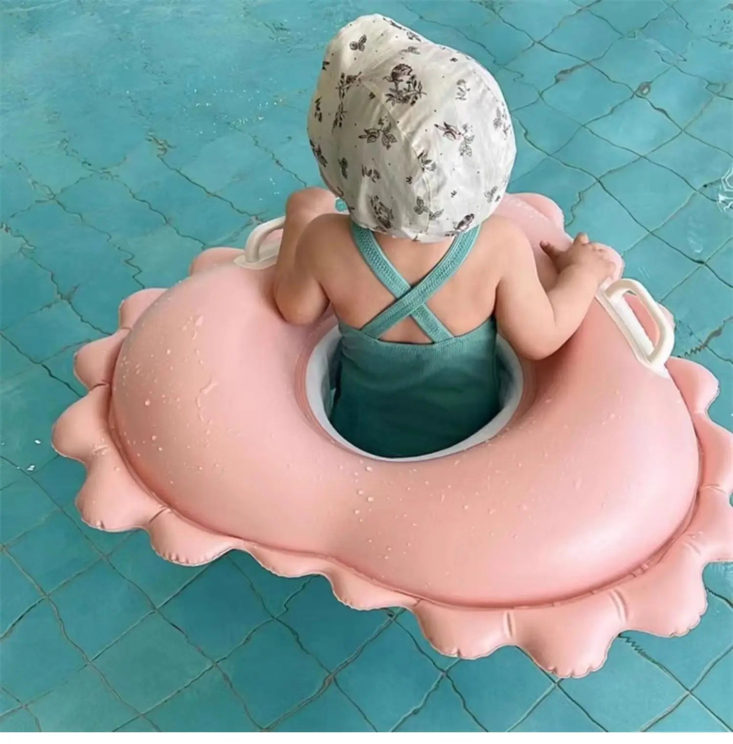 Flotador Inflable para Bebé con Sombrilla | Anillo de Piscina Seguro | 3-36 Meses