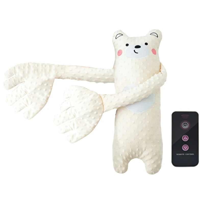 Remote Control Electric Baby Sleep Toy 68cm Cartoon Bear Shaped Plush Soothing Dolls Automatic Tapping Comfort Pillow for Infant