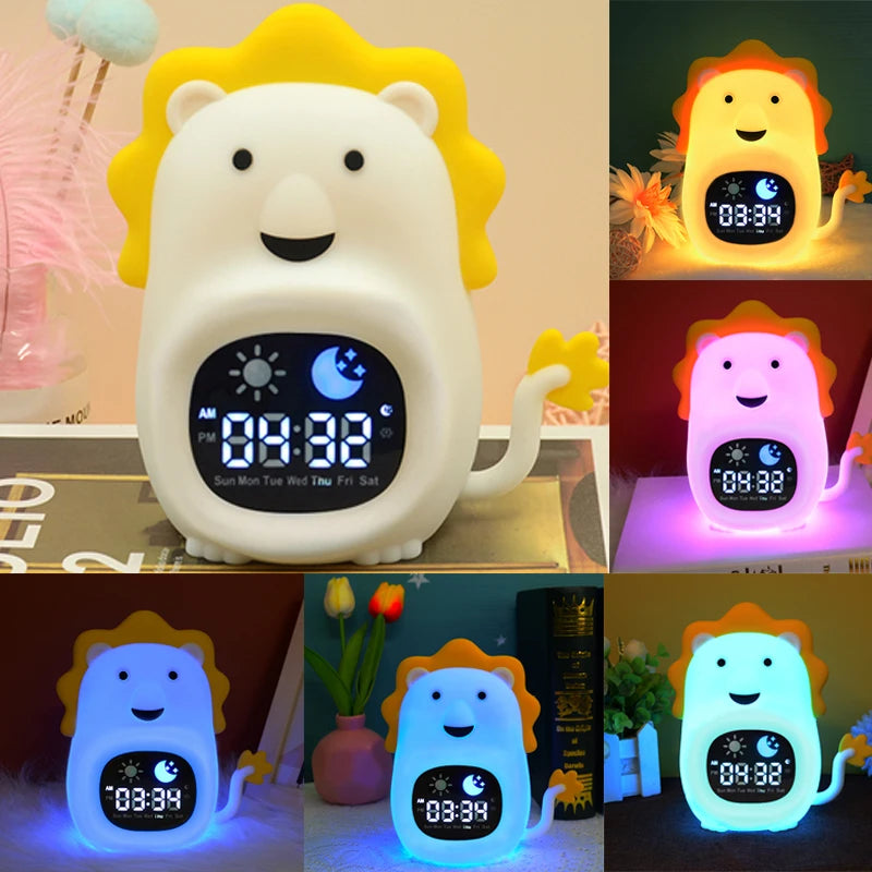 Reloj Entrenador de Sueño para Niños | Luz LED y Alarma Musical