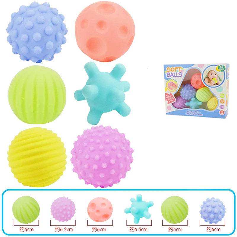 Sensory Ball Set for Babies | Tactile Stimulation 6 pcs