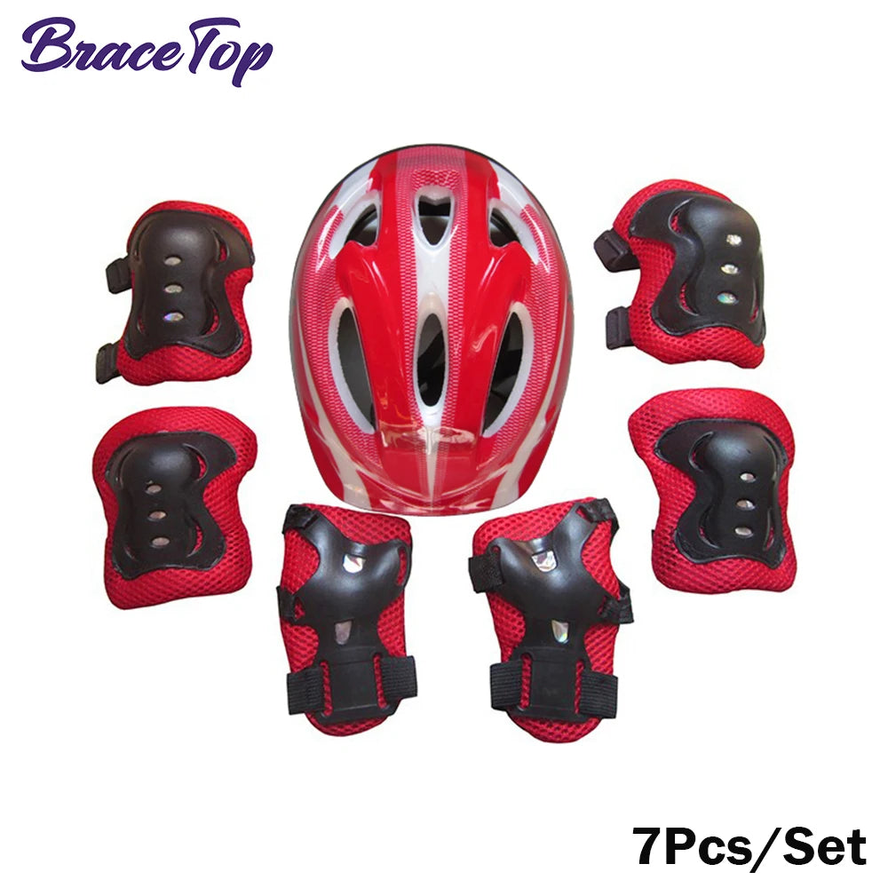 Set Protecciones Patinaje Infantil | Casco + Rodilleras + Coderas | Niños 3-12 Años