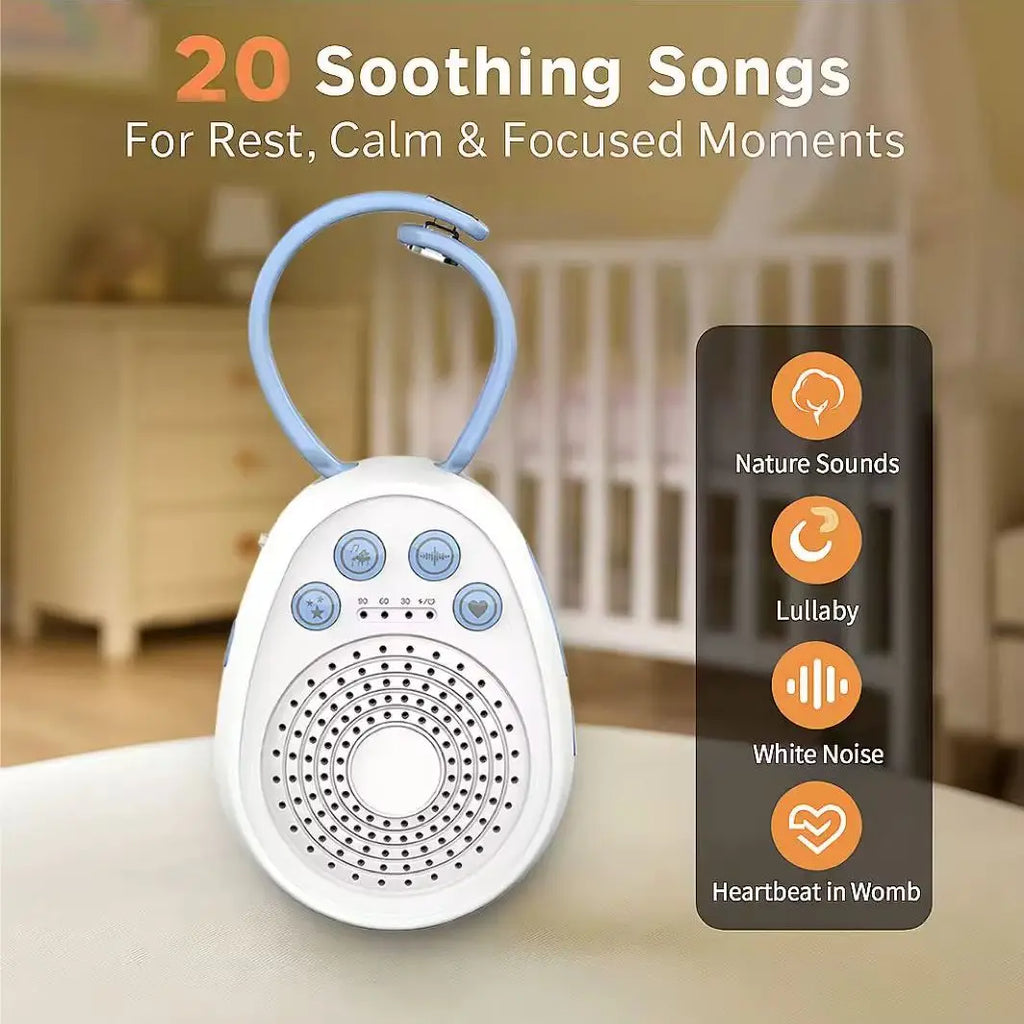 Máquina de Ruido Blanco para Bebés | 20 Sonidos Relajantes | Portátil USB