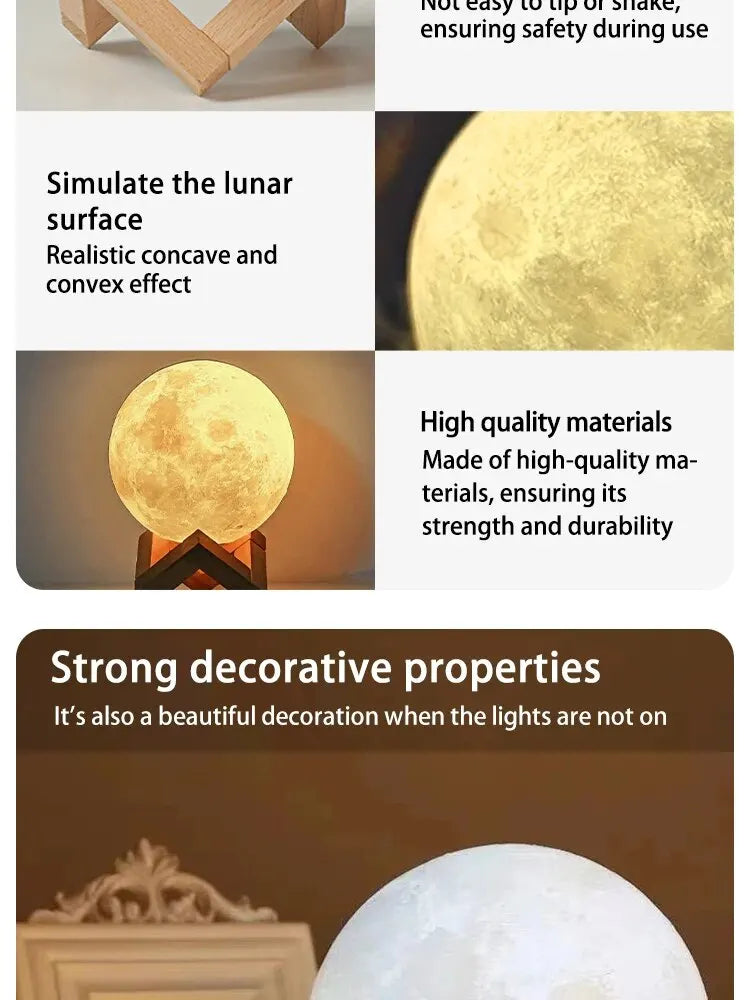 DIY LED Moon Lamp | Customizable Night Light | Creative Gift for Kids & Women | Astral Decor Madrid 2026