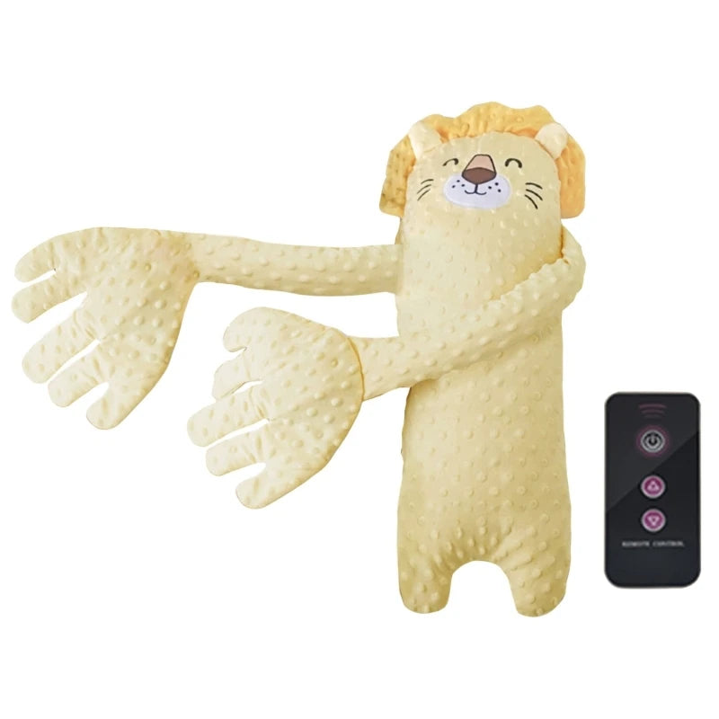 Remote Control Electric Baby Sleep Toy 68cm Cartoon Bear Shaped Plush Soothing Dolls Automatic Tapping Comfort Pillow for Infant