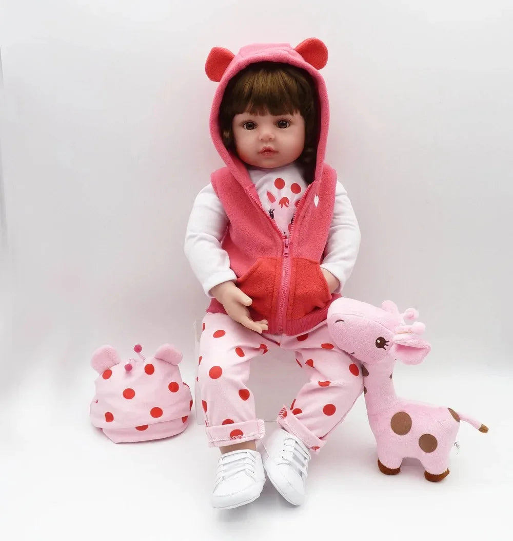 Muñeca Reborn 47cm de Silicona Suave | Bebé Realista para Niñas