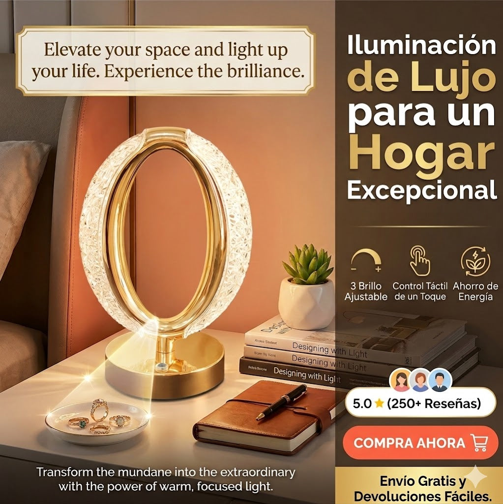 Lámpara LED Inalámbrica | TIPO Ambiental & Lectura | Recargable USB-C | Decoración Premium & Eventos | Madrid 2026