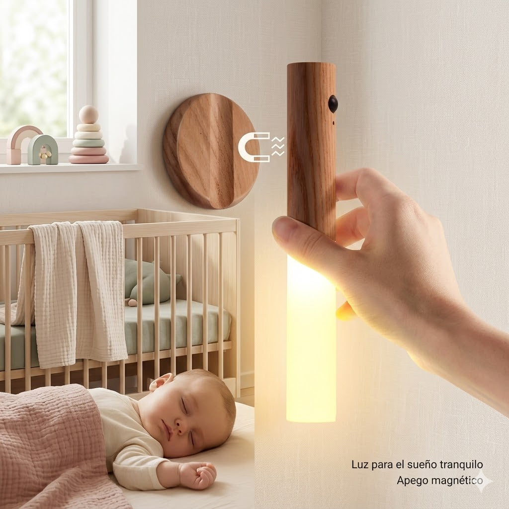 LED Guide Light with Motion Sensor | USB Rechargeable for Hallways and Cribs